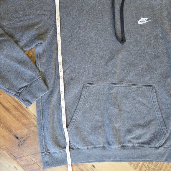 Nike Dark Gray Hooded Sweatshirt Size Large - Picture 4 of 8